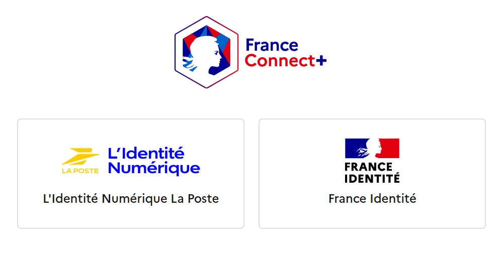 Connexion FranceConnect+ avec L'Identité Numérique La Poste ou France Identité